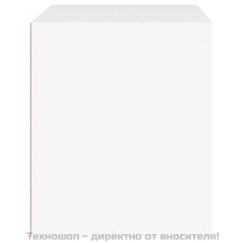 Нощно шкафче, бяло, 50x39x47 см