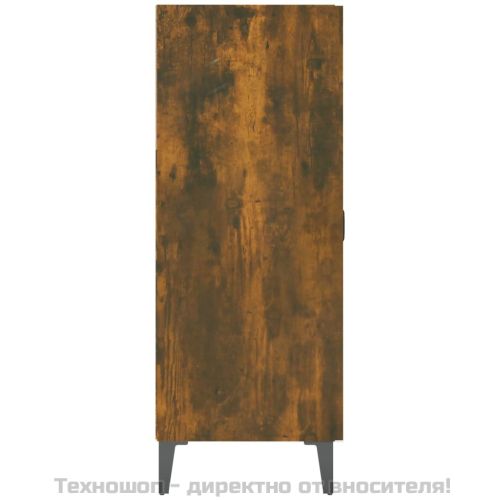 Сайдборд, опушен дъб, 69,5x34x90 см, инженерно дърво