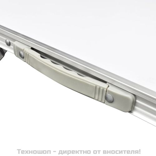 Сгъваема къмпинг маса регулируема с 6 табуретки 180x60 см