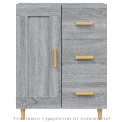 Сайдборд, сив сонома, 69,5x34x90 см, инженерно дърво
