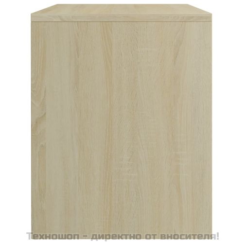 Нощно шкафче, дъб сонома, 40x30x40 см, инженерно дърво