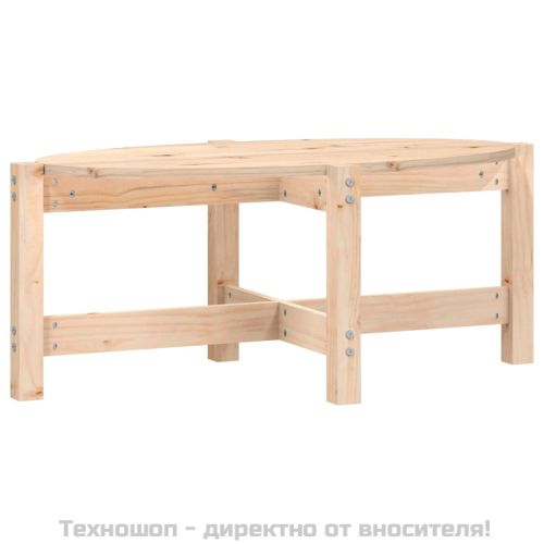 Кафе маса, 87x48x35 см, борово дърво масив
