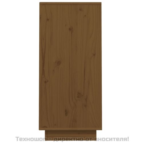 Конзолен шкаф, меденокафяв, 60x34x75 см, бор масив