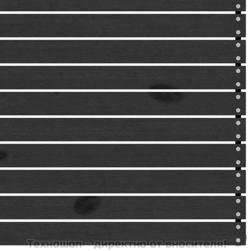 Градински ъглов диван, черен, бор масив