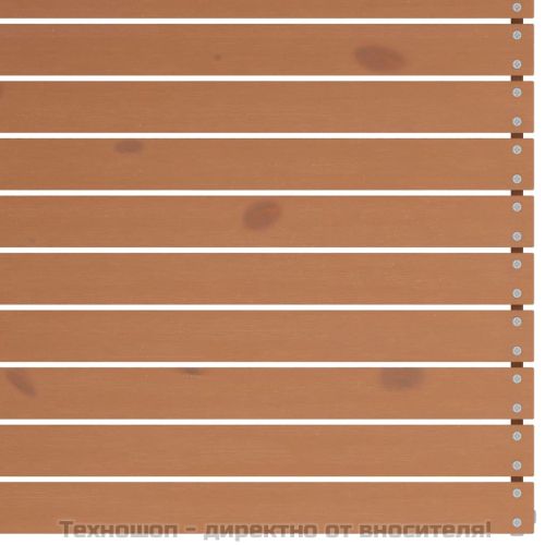 Градински ъглови дивани, 2 бр, меденокафяви, бор масив