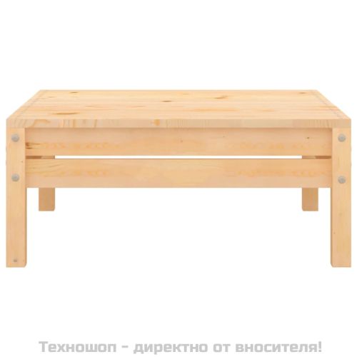 Градински лаундж комплект от 4 части, бор масив