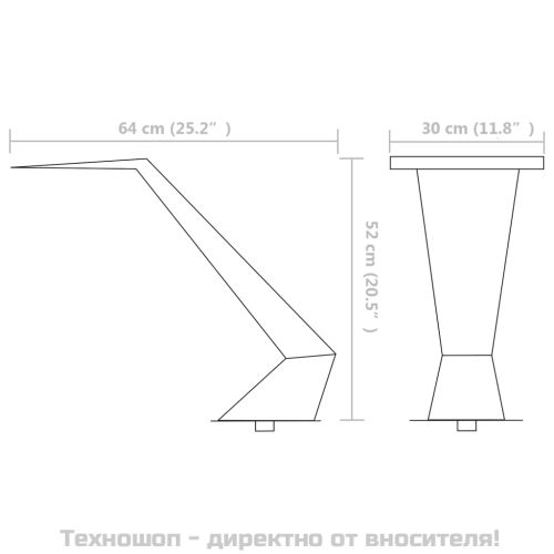 Фонтан за басейн, неръждаема стомана, 64x30x52 см, сребрист