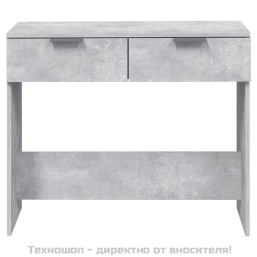 Конзолна маса, бетонно сива, 90x36x75 см, инженерно дърво