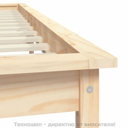 Рамка за легло, 120x200 см, бор масив
