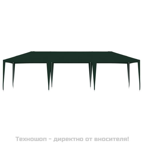 Професионална парти шатра, 4x9 м, зелена, 90 г/м²