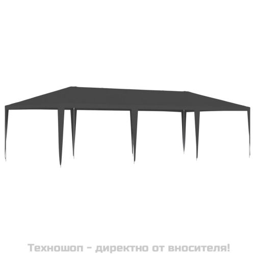 Професионална парти шатра, 4x9 м, антрацит, 90 г/м²