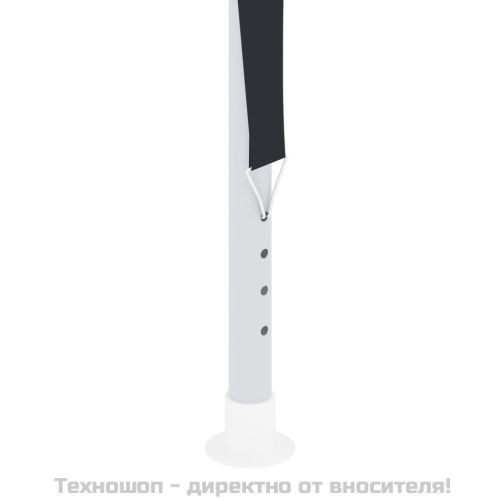 Професионална парти шатра, 4x9 м, антрацит, 90 г/м²