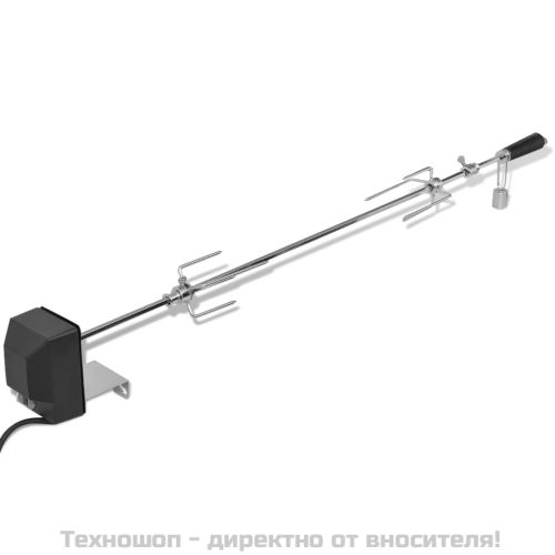 Барбекю шиш за ротисерия с мотор, стомана. 1000 мм