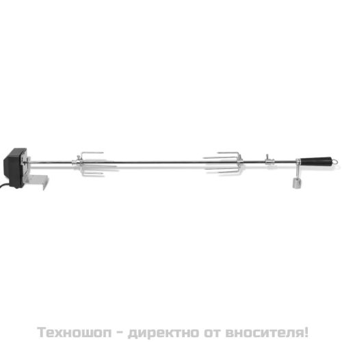 Барбекю шиш за ротисерия с мотор, стомана. 1000 мм