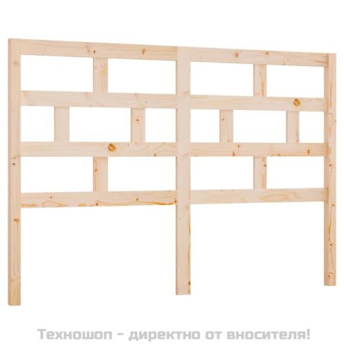 Горна табла за легло, 126x4x100 см, бор масив