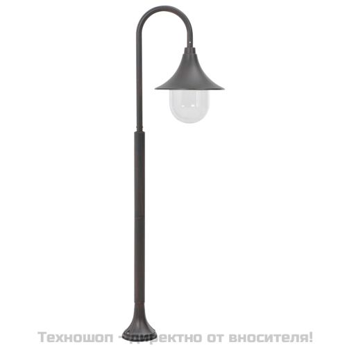 Градински стълб, E27, 120 см, алуминий, бронз