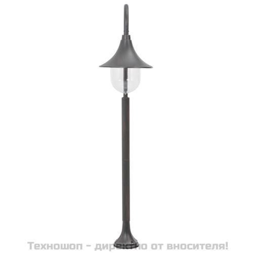 Градински стълб, E27, 120 см, алуминий, бронз