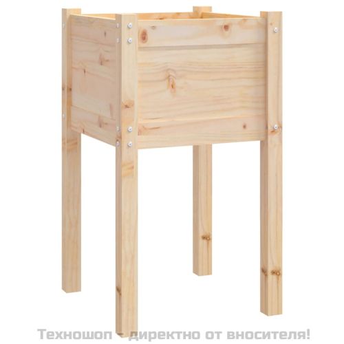 Градински сандъци, 2 бр, 40x40x70 см, борово дърво масив