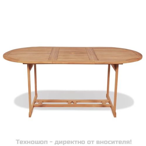 Градинска маса, 180x90x75 cм, тиково дърво масив