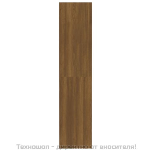 Библиотека/разделител, кафяв дъб, 80x30x135 см, инженерно дърво