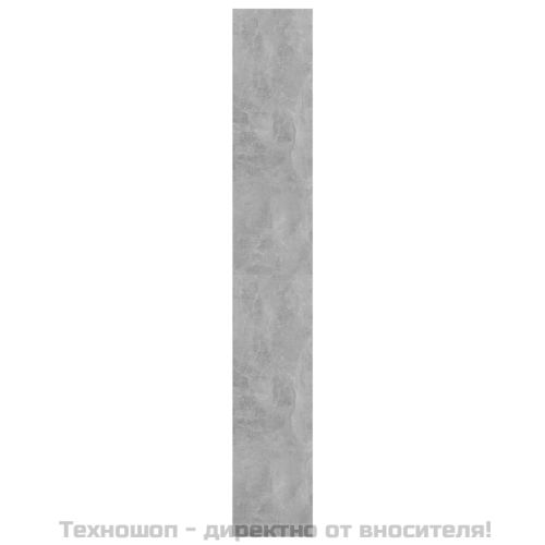 Разделител за стая, бетонно сив, 80x30x198 см, инженерно дърво