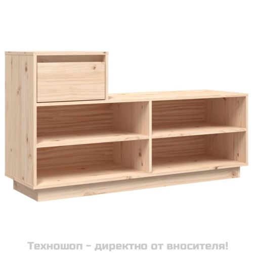 Пейка за обувки, 110x34x61 см, бор масив