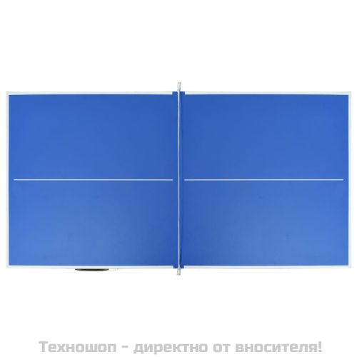 Маса за пинг-понг, 5 фута, с мрежа, 152x76x66 см, синя