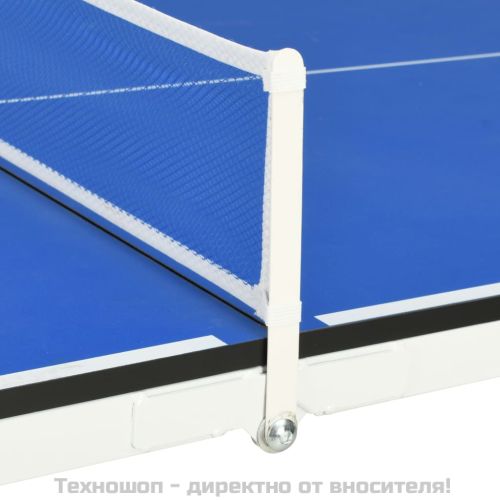 Маса за пинг-понг, 5 фута, с мрежа, 152x76x66 см, синя