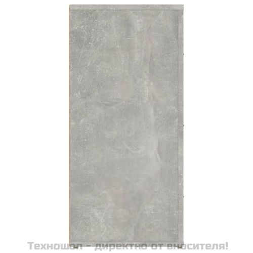 Сайдборд, бетонно сив, 40x33x70 см, инженерно дърво