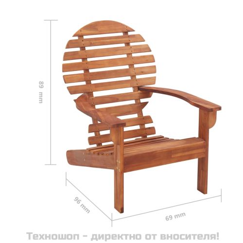 Стол "Адирондак", акациево дърво масив