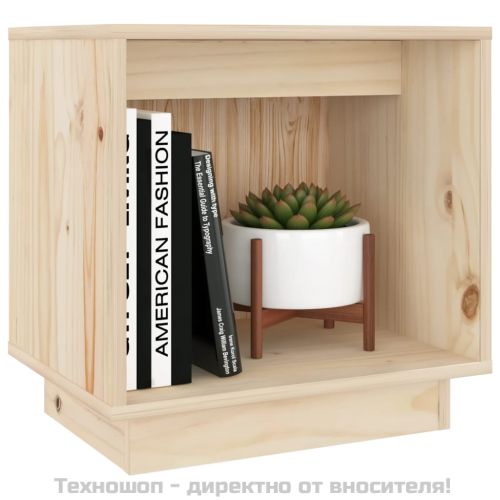 Нощни шкафчета, 2 бр, 40x30x40 см, борово дърво масив