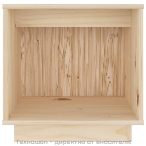 Нощни шкафчета, 2 бр, 40x30x40 см, борово дърво масив