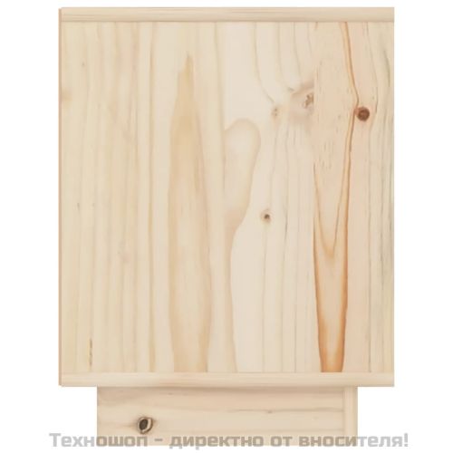 Нощни шкафчета, 2 бр, 40x30x40 см, борово дърво масив