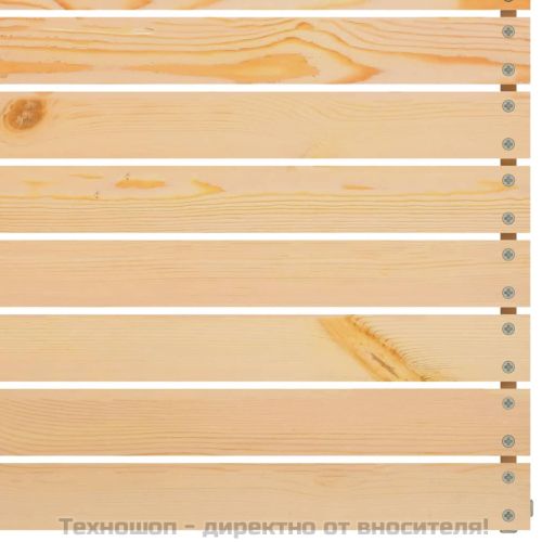 Градински ъглов диван, бор масив