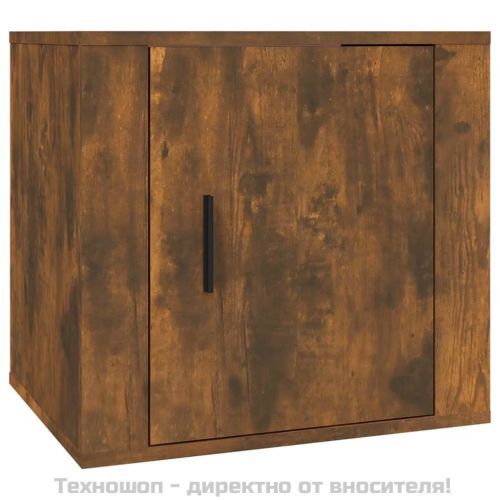 Нощни шкафчета, 2 бр, опушен дъб, 50x39x47 см