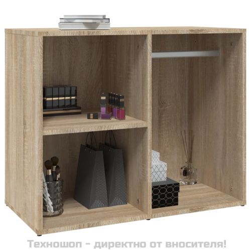 Шкаф за гримиране, дъб сонома, 80x40x65 см, инженерно дърво