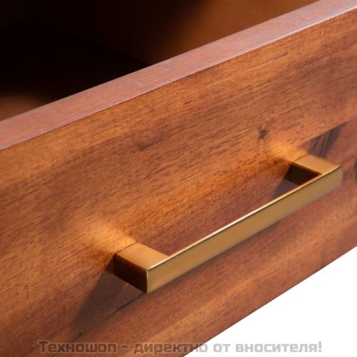 Маса за кафе, масивно акациево дърво, 90x50x40 см