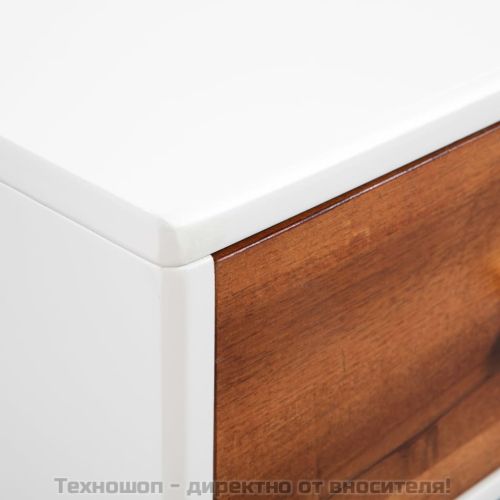 Маса за кафе, масивно акациево дърво, 90x50x40 см