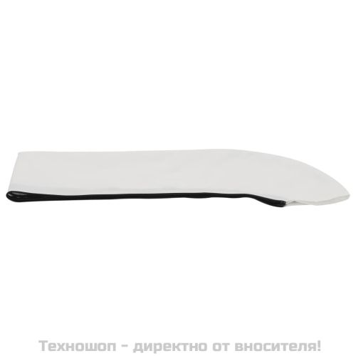 Тента за лодка, 3 дъги, бяла, 183x196x137 см