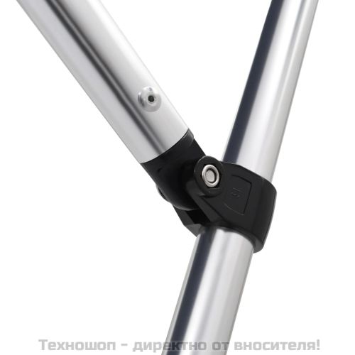 Тента за лодка, 3 дъги, бяла, 183x196x137 см