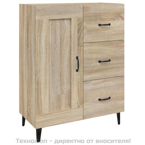 Сайдборд, дъб сонома, 69,5x34x90 см, инженерно дърво