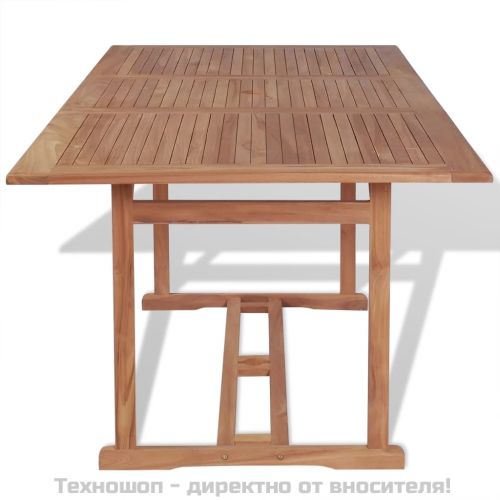 Градинска маса, 180x90x75 cм, тиково дърво масив