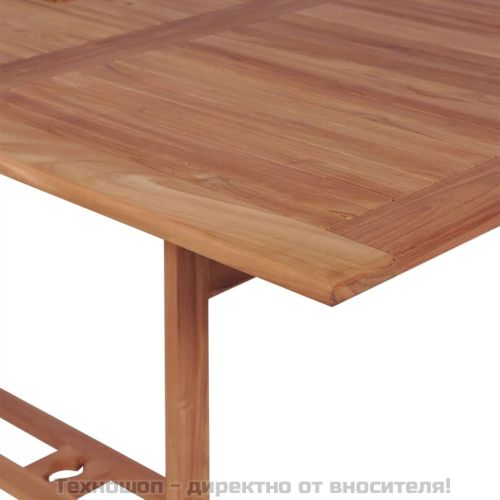 Градинска маса, 180x90x75 cм, тиково дърво масив