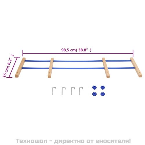 Облегалка за шейна, синя, шперплат