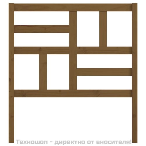 Горна табла за легло, меденокафява, 96x4x104 см, бор масив