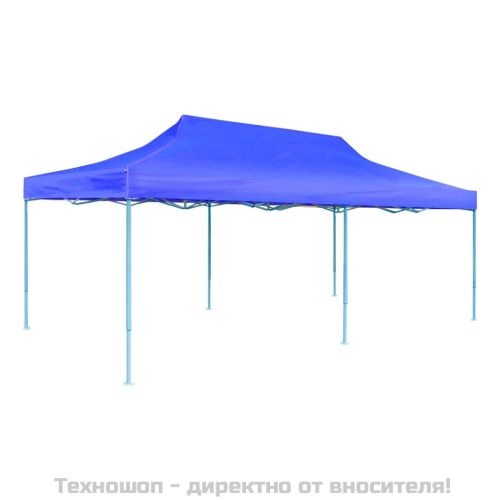 Сгъваема pop-up парти шатра, синя, 3x6 м