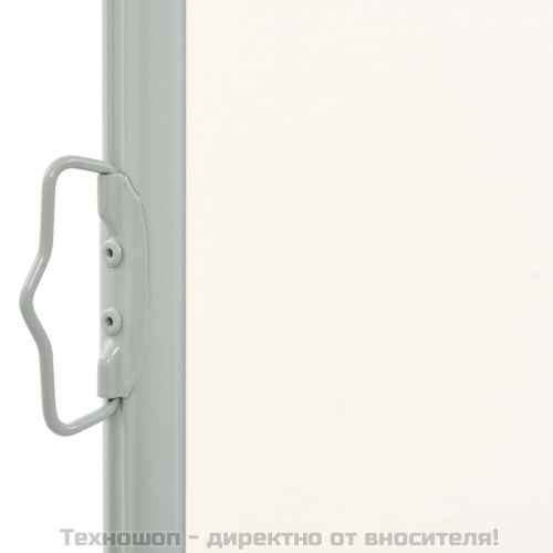 Прибираща се странична тента, 160x300 см, кремава