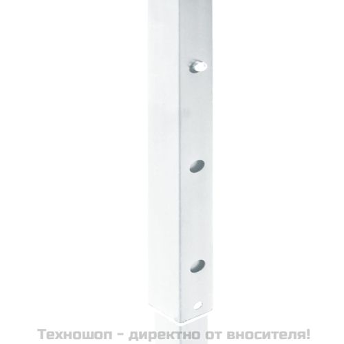 Сгъваема парти палатка със странични стени, бяла, 3x3 м