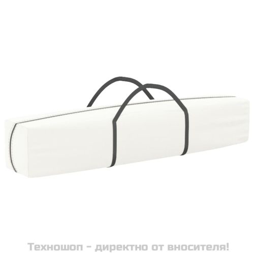 Сгъваема парти палатка със странични стени, бяла, 3x3 м