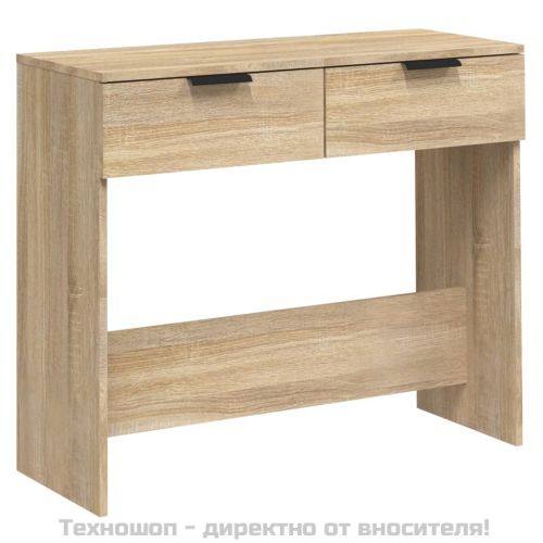 Конзолна маса, дъб сонома, 90x36x75 см, инженерно дърво